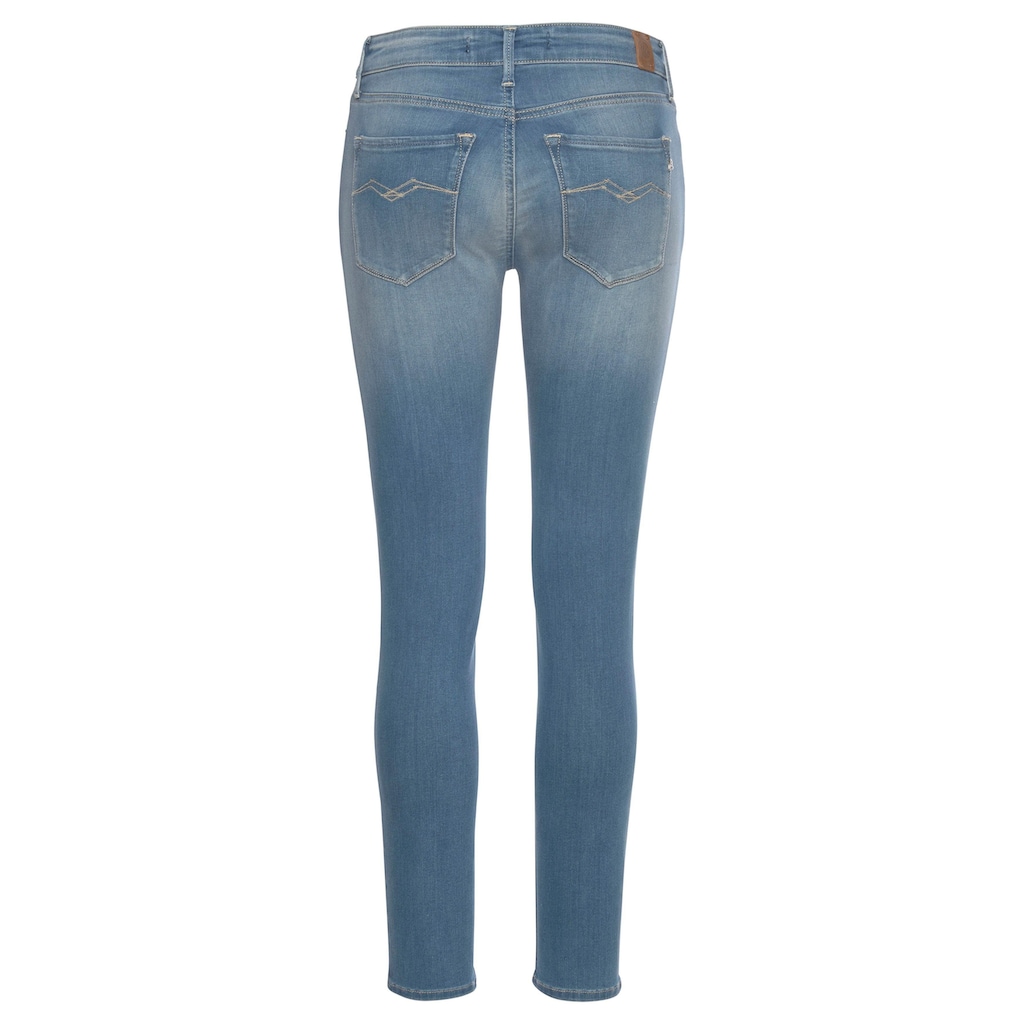 Replay Skinny-fit-Jeans »NEW LUZ«, in modischer Used-Waschung, Mid Waist