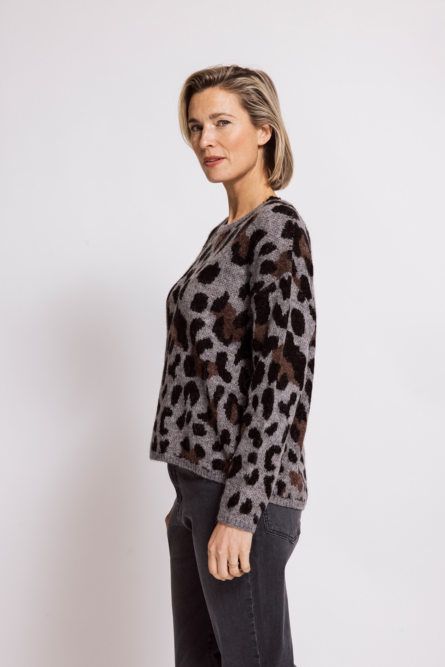 Zhrill Strickpullover »IDA« aus Materialmix mit Wolle,  bequeme Passform, Animal-Optik