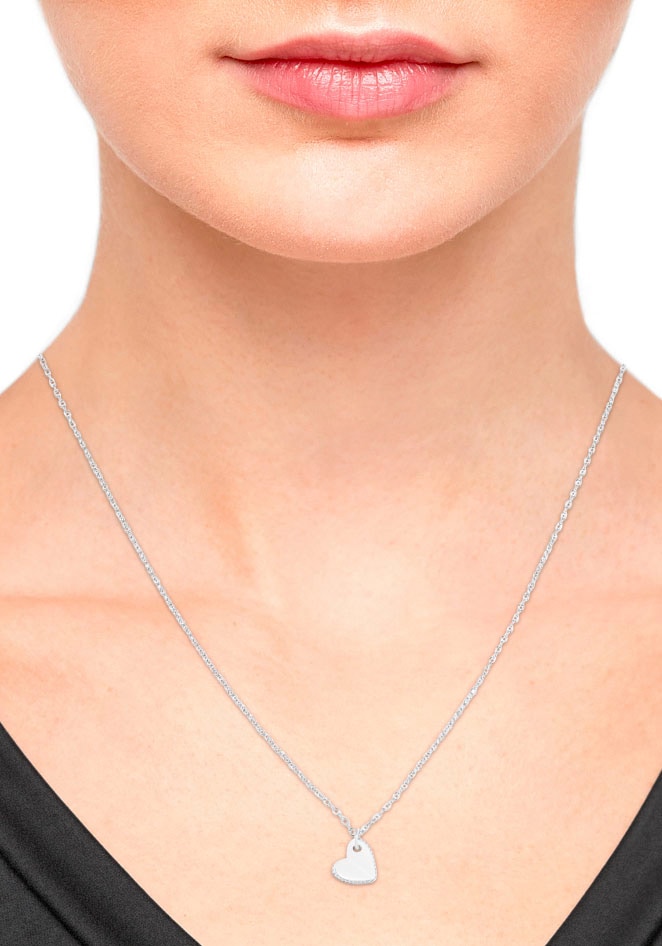 s.Oliver Kette mit Anhänger »Herz, 2035756«, mit Zirkonia (synth.)