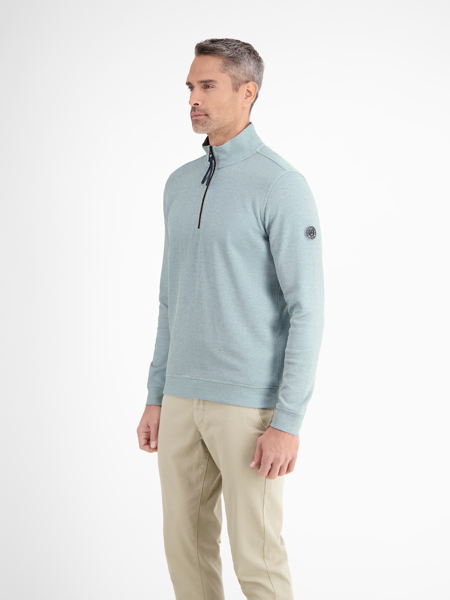 LERROS Sweatshirt »LERROS Unifarbener Sweattroyer für Herren«