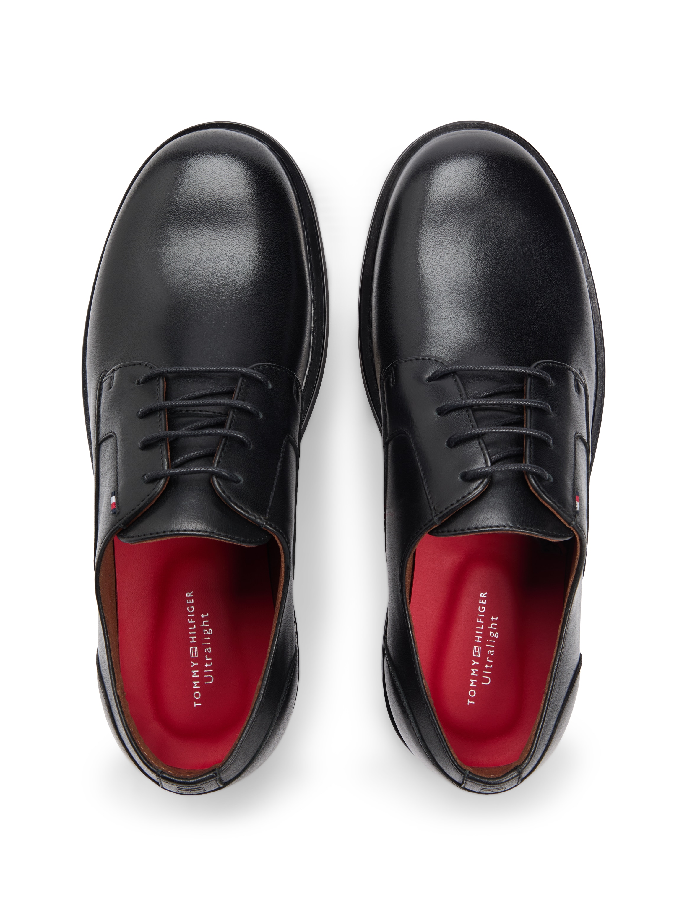 Tommy Hilfiger Schnürschuh »HILIFGER ULTRALIGHT LHT SHOE«  Blockabsatz, Festtagsschuh, Abendschuh mit Flaggen-Label