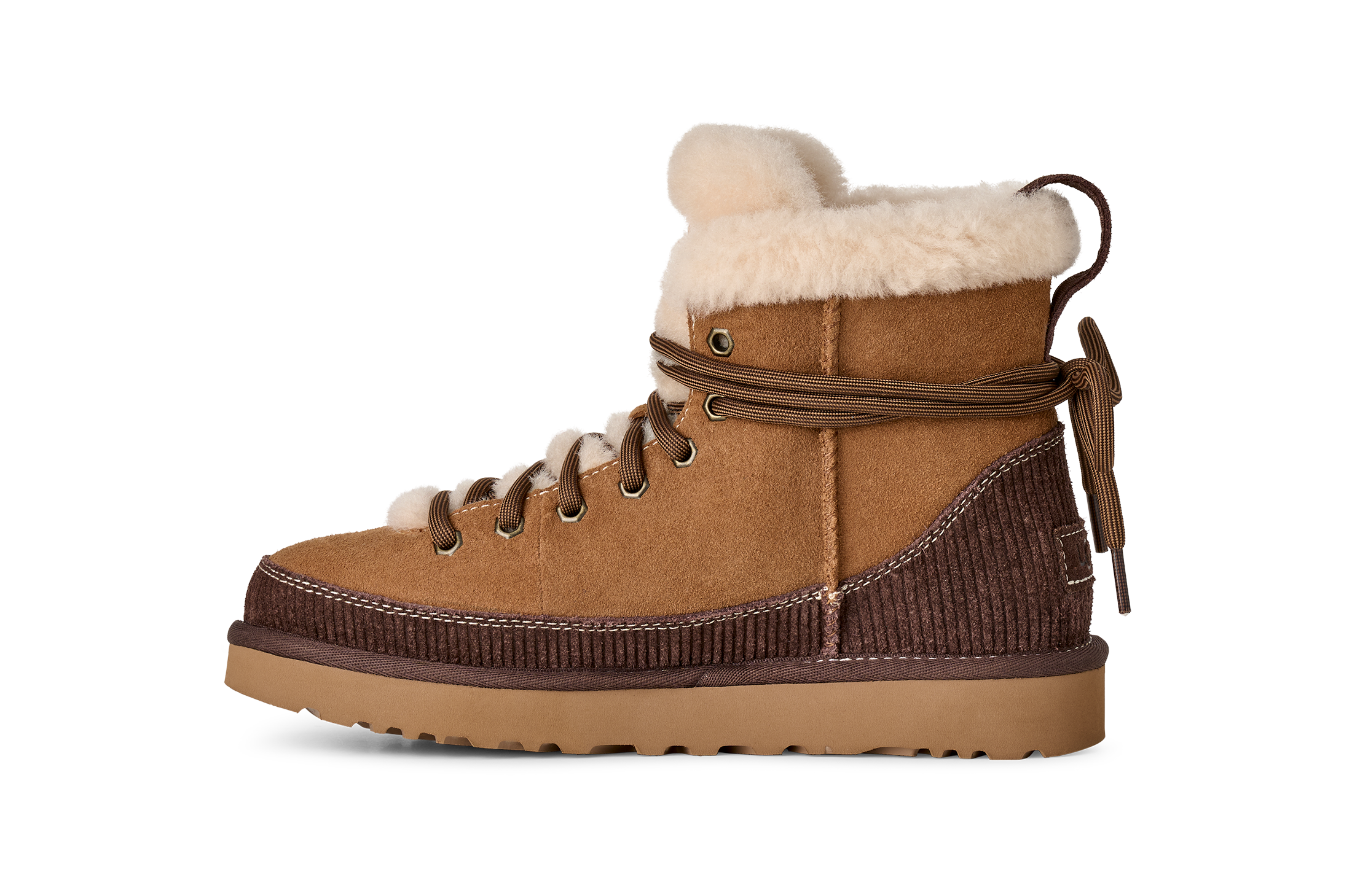 UGG Winterboots »Unisex, W CLASSIC HERITAGE LACE-UP«  Plateau, Schnürboots mit schaftumwickelnden Schnürsenkeln