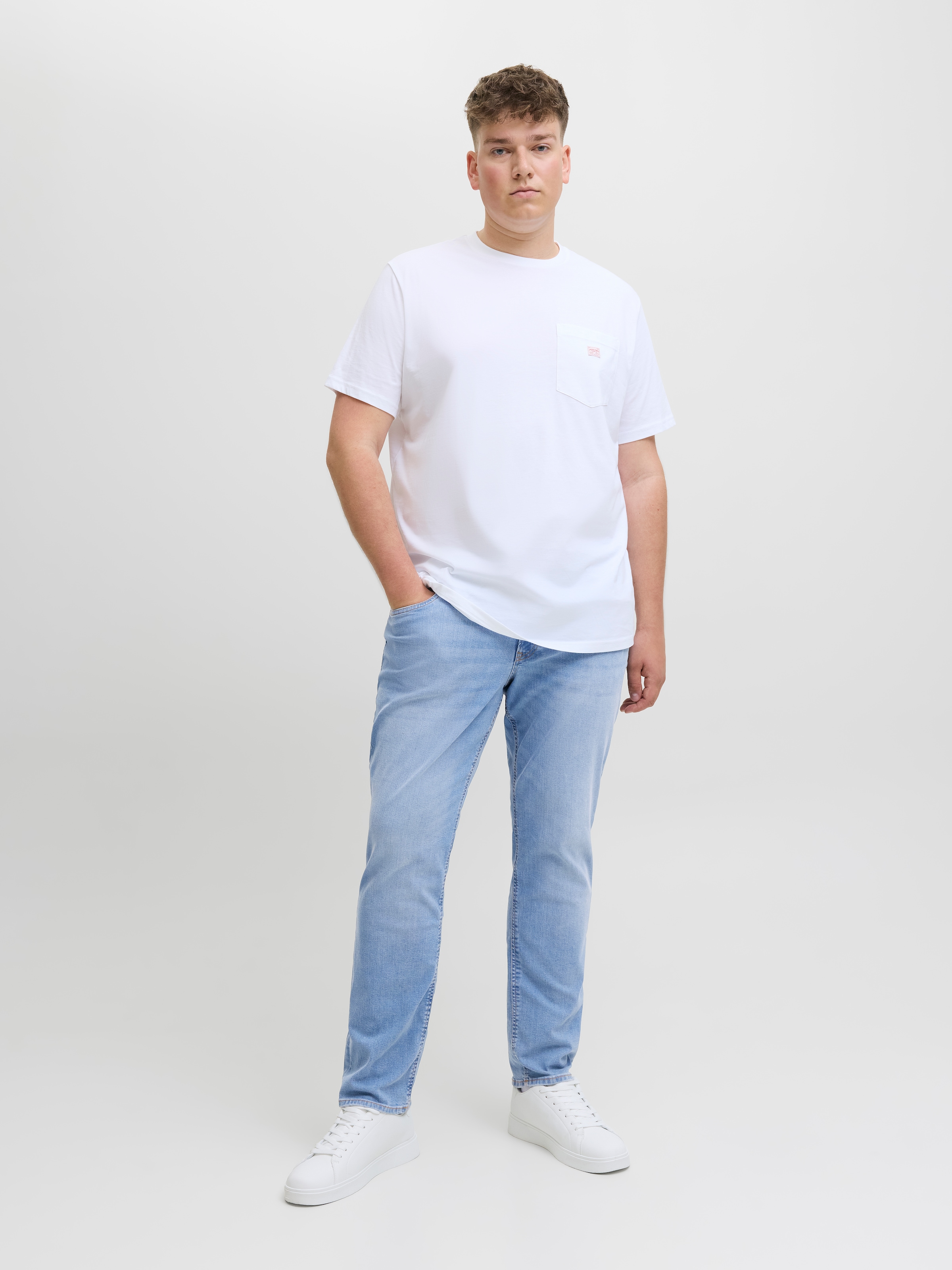 Jack & Jones PlusSize Slim-fit-Jeans »JJIGLENN JJORIGINAL MF 071 NOOS PLS«