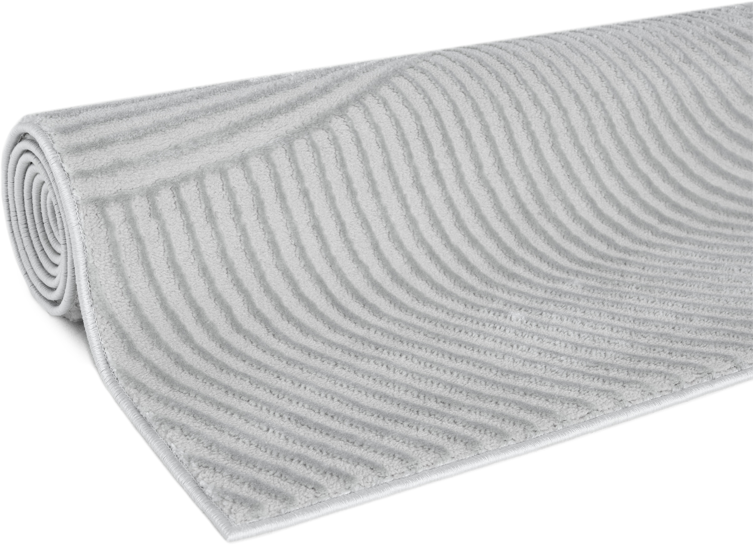 OTTO home Teppich »Bentori«, rechteckig, 11 mm Höhe, Modernes Design mit Boho-Charme, Scandi, Zen, Hoch-Tief-Struktur