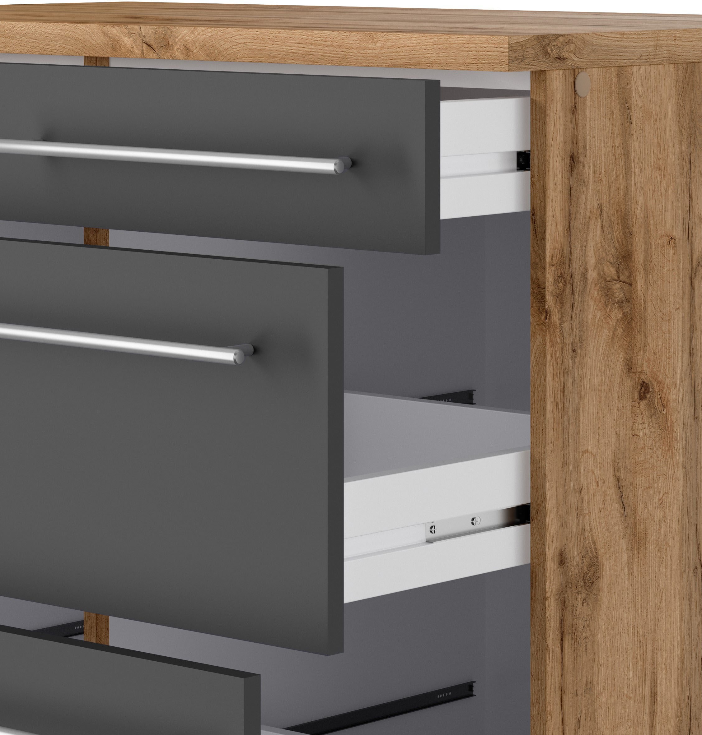 KOCHSTATION Winkelküche »KS-Wien« Stellbreite 220 x 340 cm, wahlweise mit E-Geräten