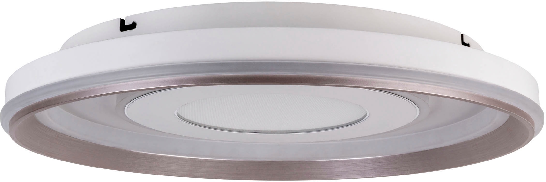 näve LED Deckenleuchte »Doira« LED-Modul 1 Stk. warmweiß - kaltweiß weiß/silber, dimmbar per Fernbedienung (inkl), CCT, Memory, Nachtlicht