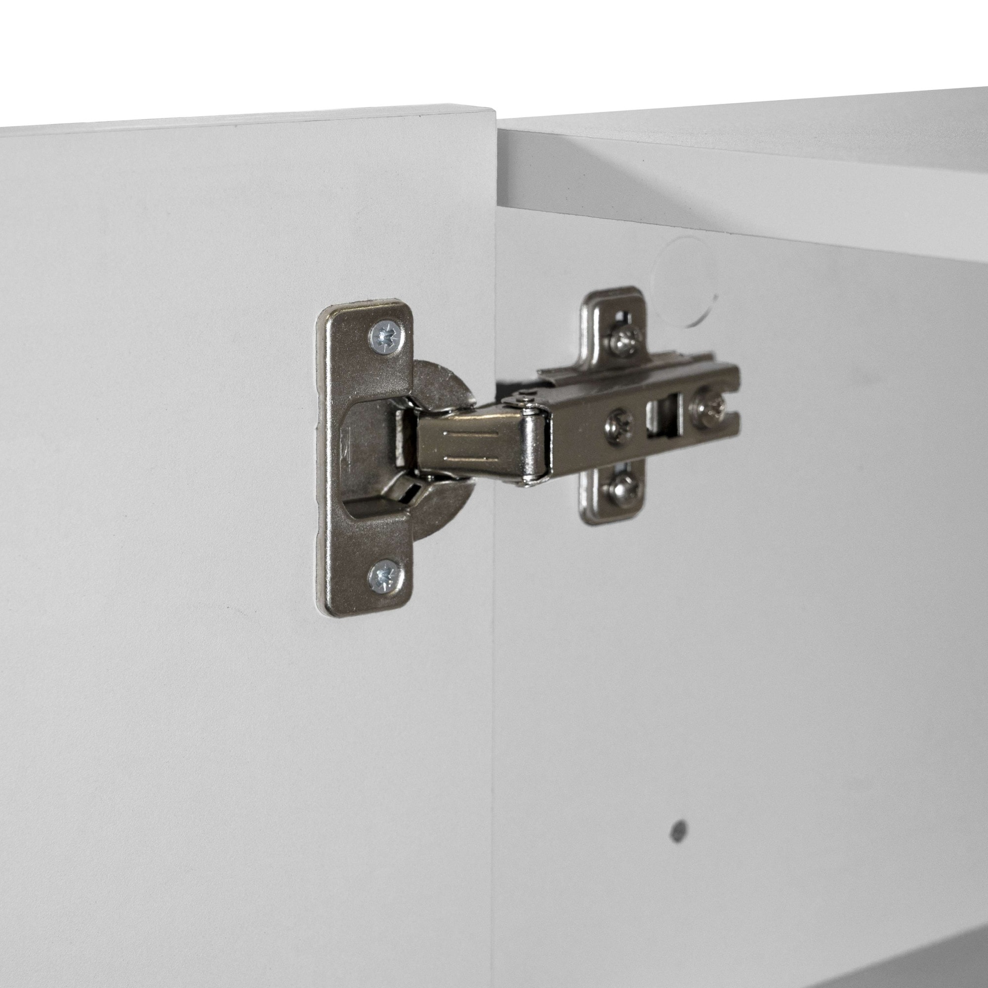 welltime Hochschrank »Vela, Hochschrank, Badschrank schmal, Badezimmerschrank, hängend« 1 Stk. tlg. Breite 30 cm, 2 hochglanzlackierte Türen, 5 verstellbare Fächer
