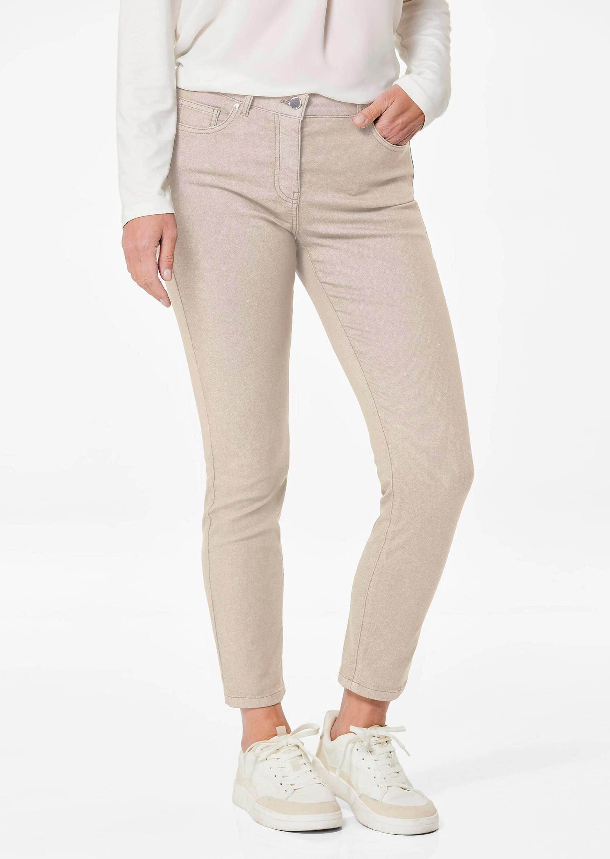 GOLDNER 7/8-Hose »Kurzgröße Schmale Stretchhose BELLA«