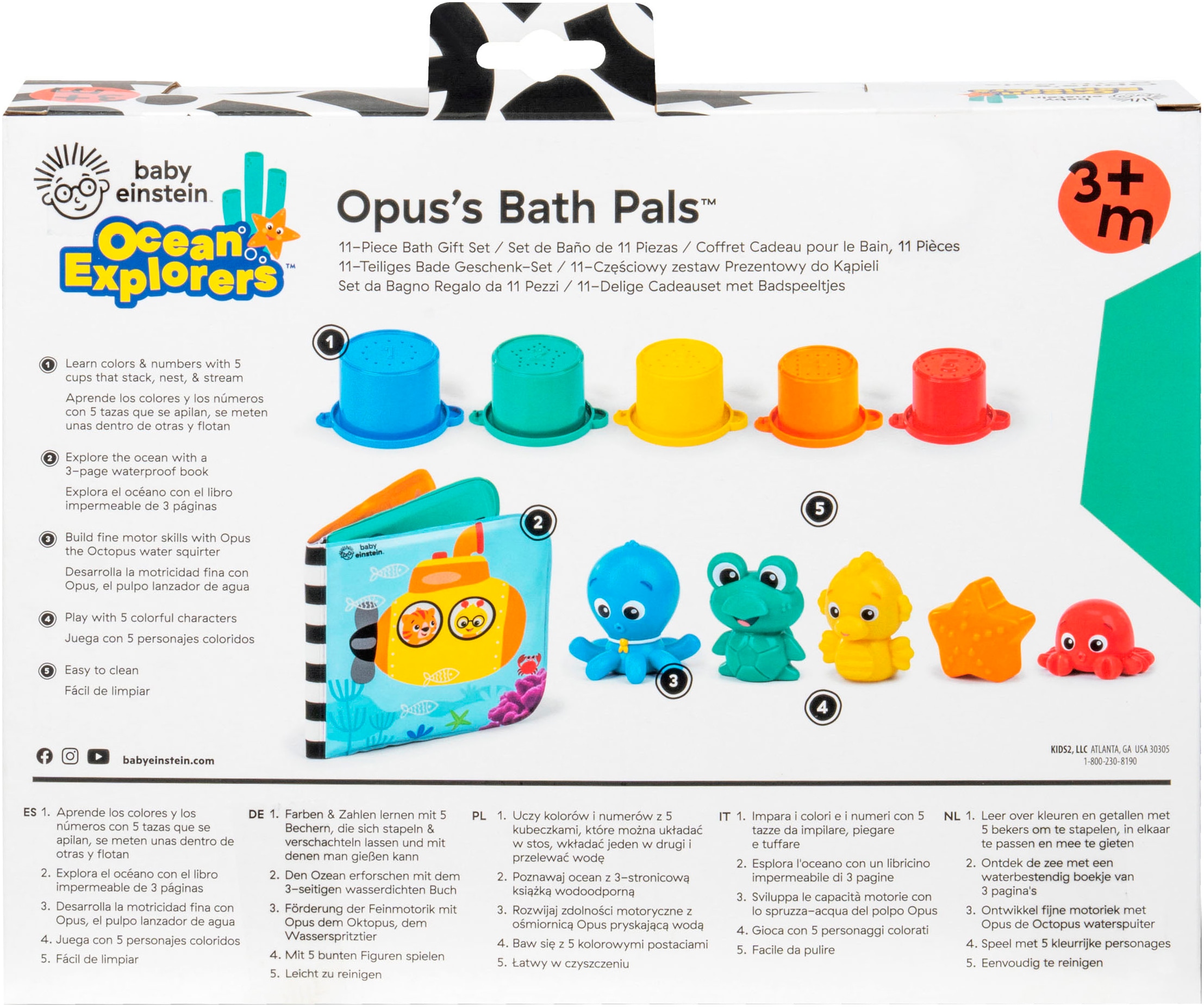 Baby Einstein Badespielzeug »Opus Bath Pals 11-Piece Bath Gift Set«