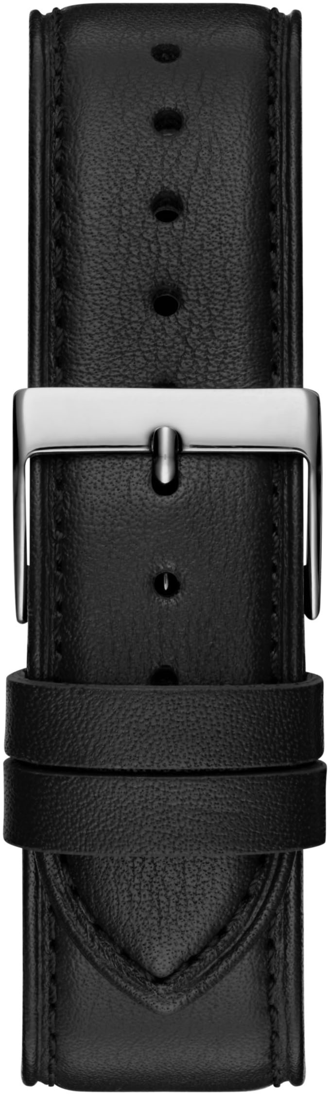 Guess Quarzuhr »DEX« Armbanduhr, Herrenuhr, Silikonarmband, Lederarmband, Mineralglas