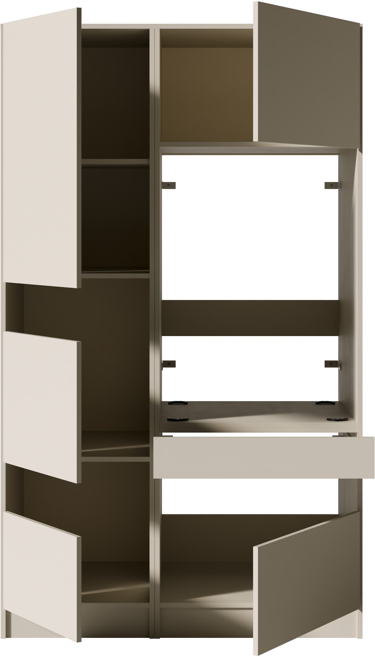 BASIC by Balculina Mehrzweckschrank-Set »Washhome B/T/H 118x68x200 cm« 2 Stk. tlg.