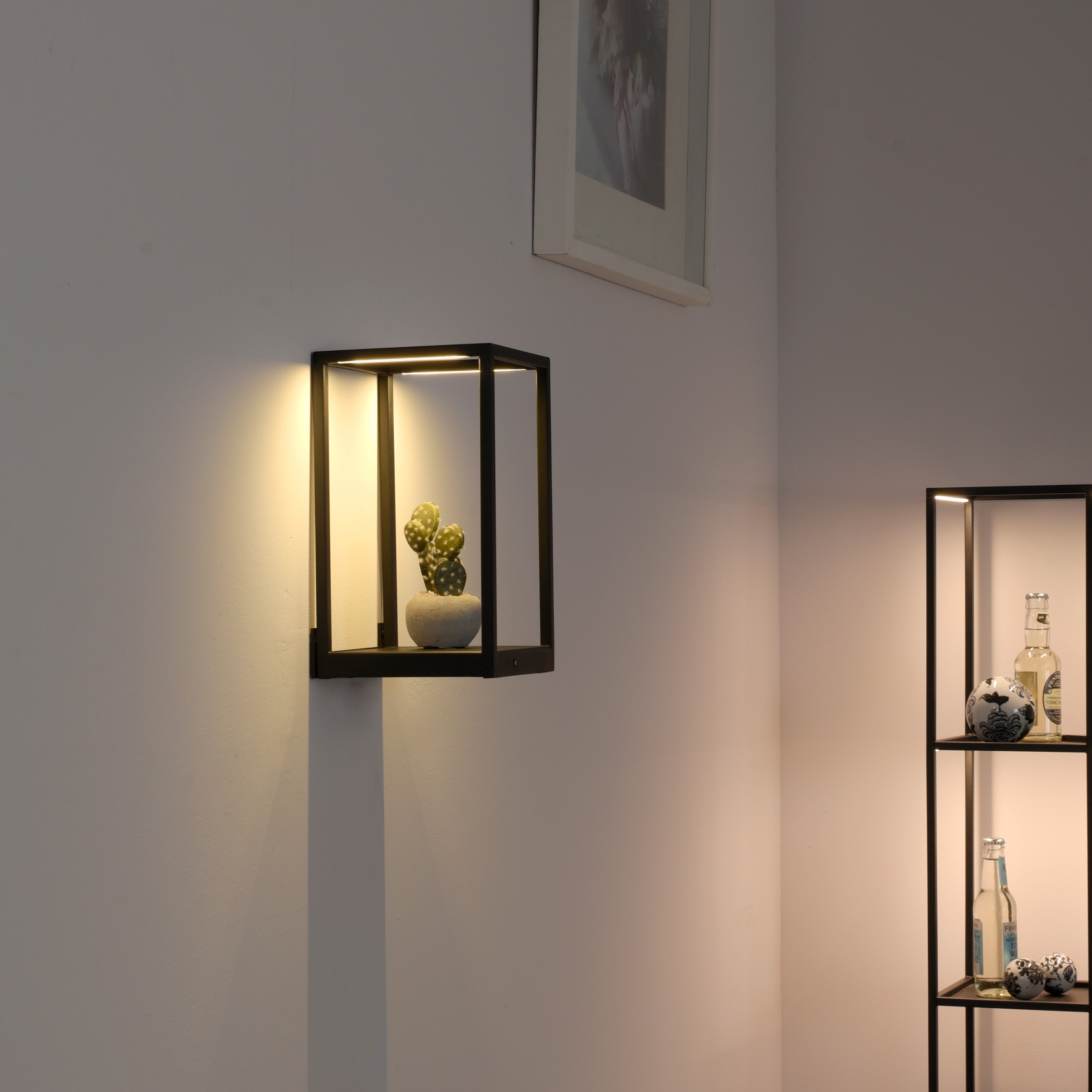 Places of Style Wandleuchte »Cashel«, 2 flammig-flammig, LED Wandlampe,  3000 K, inkl. 3-Stufen-Touchdimmer Regal bestellen online bei OTTO