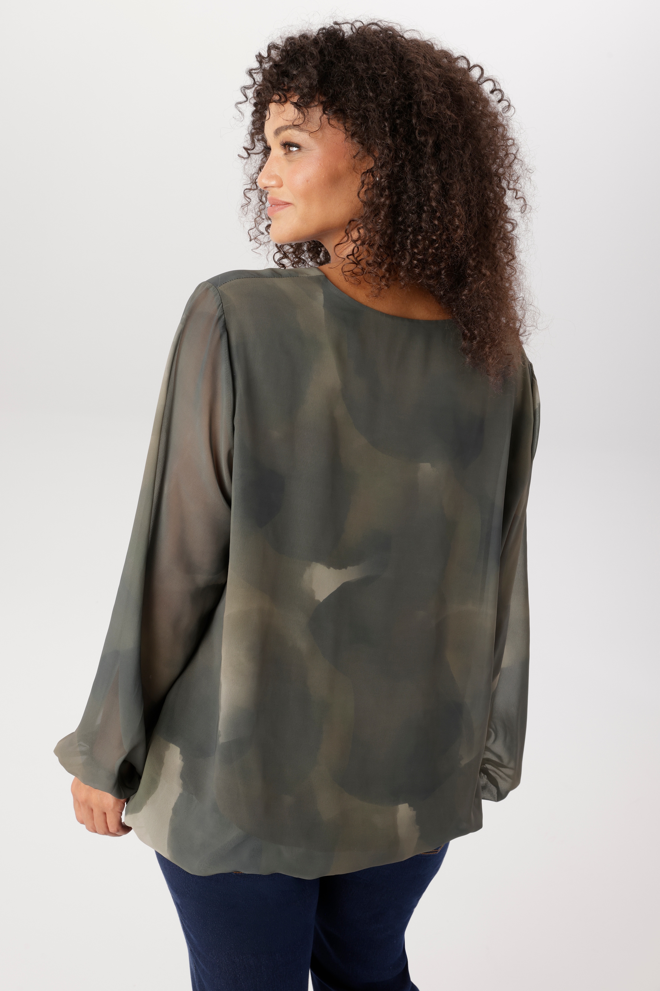Aniston PLUS Schlupfbluse in Camourflage Dessin - NEUE  KOLLEKTION