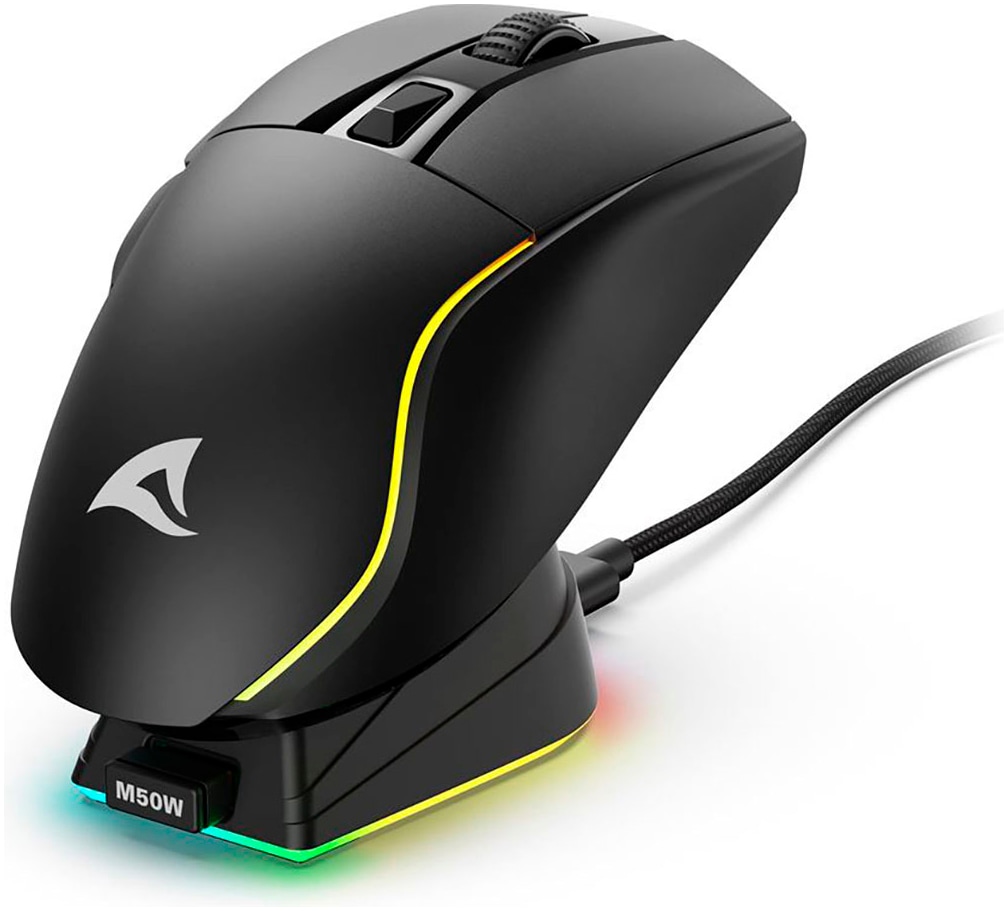 Sharkoon Maus »SGM50W« Funk 1.000 MHz 6.400 dpi
