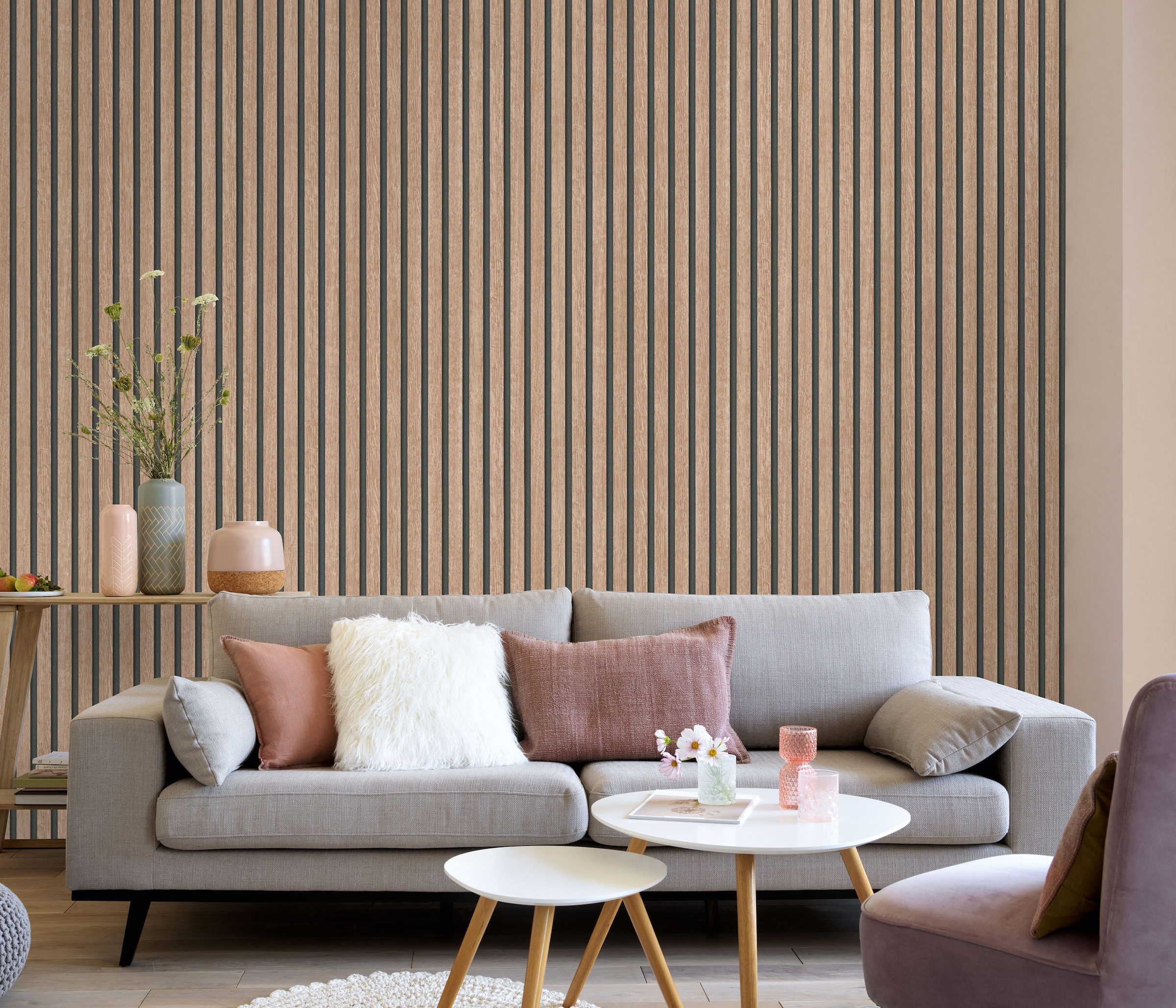 Erismann Vliestapete »Vliestapete ACCOUSTIC« 3D-Optik | Holz leicht strukturiert