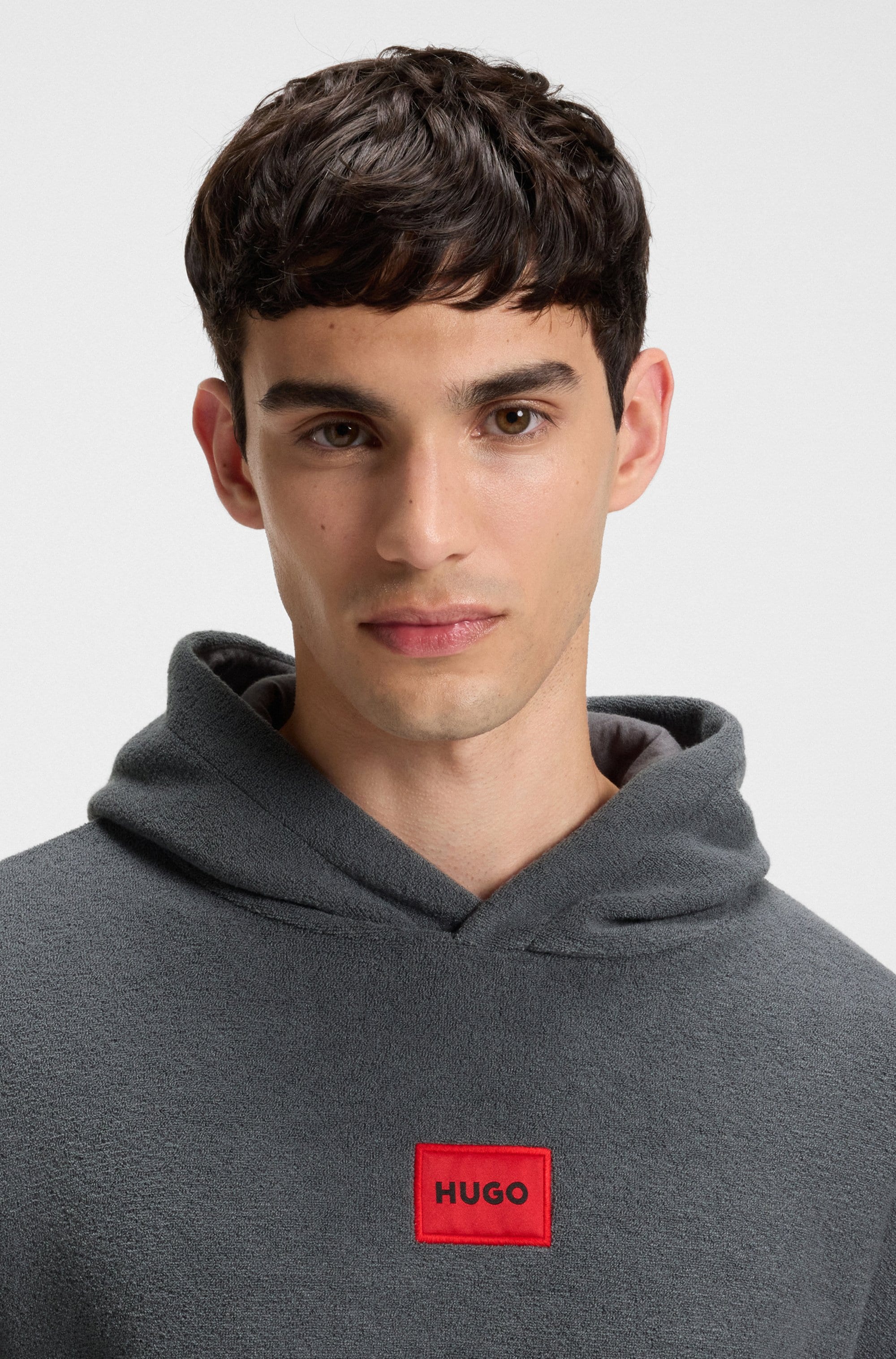 HUGO Underwear Hoodie, Relaxed Fit, Fleece-Qualität