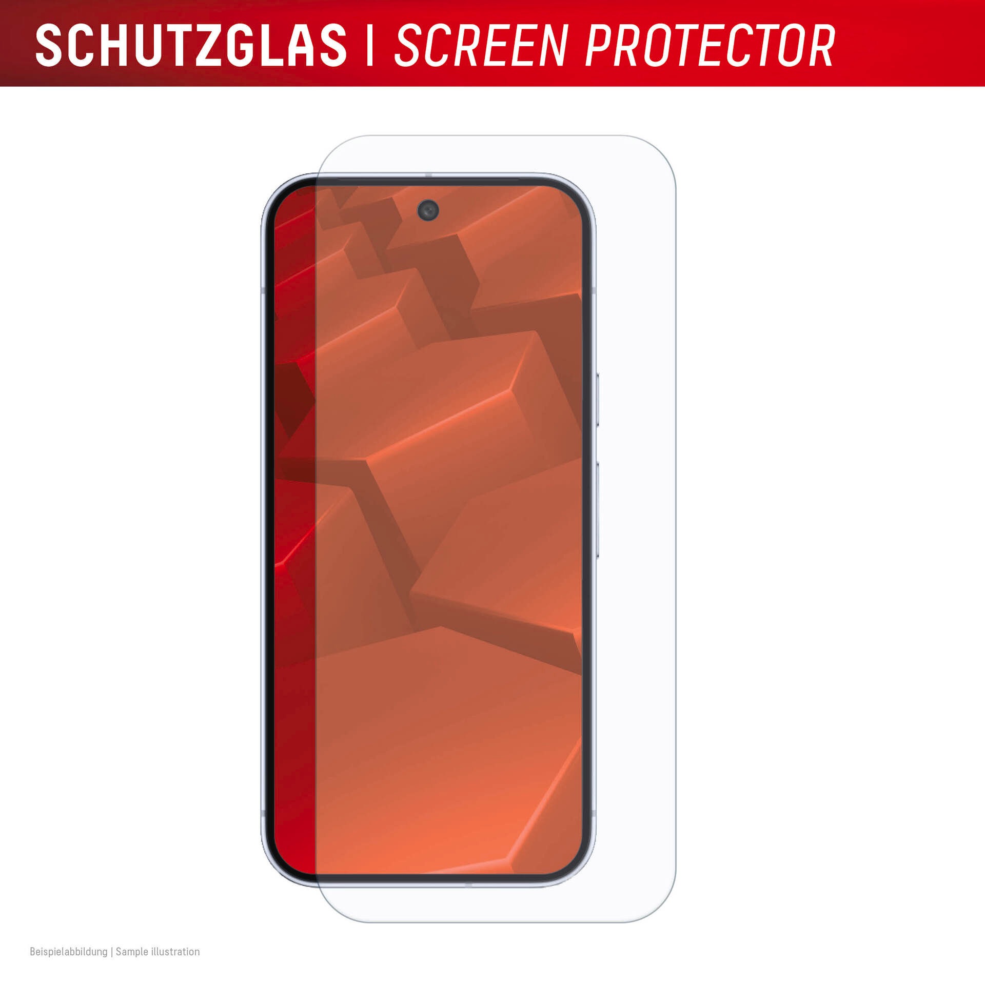 Displex Displayschutzglas »Real Glass Screen Protector inklusive Case« für Google Pixel 10 Pro Displayschutzfolie, Schutzfolie, Bildschirmschutz, kratz- & stoßfest