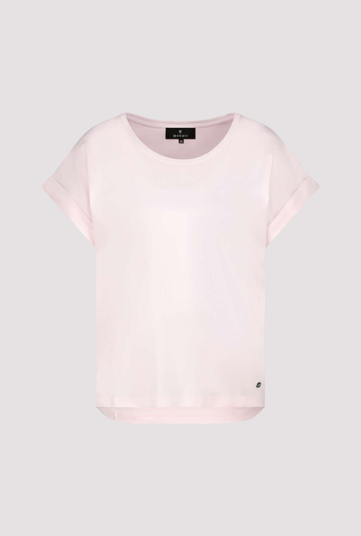 Monari T-Shirt »Shirt Basic Pima« Regular fit mit Rückenfalte