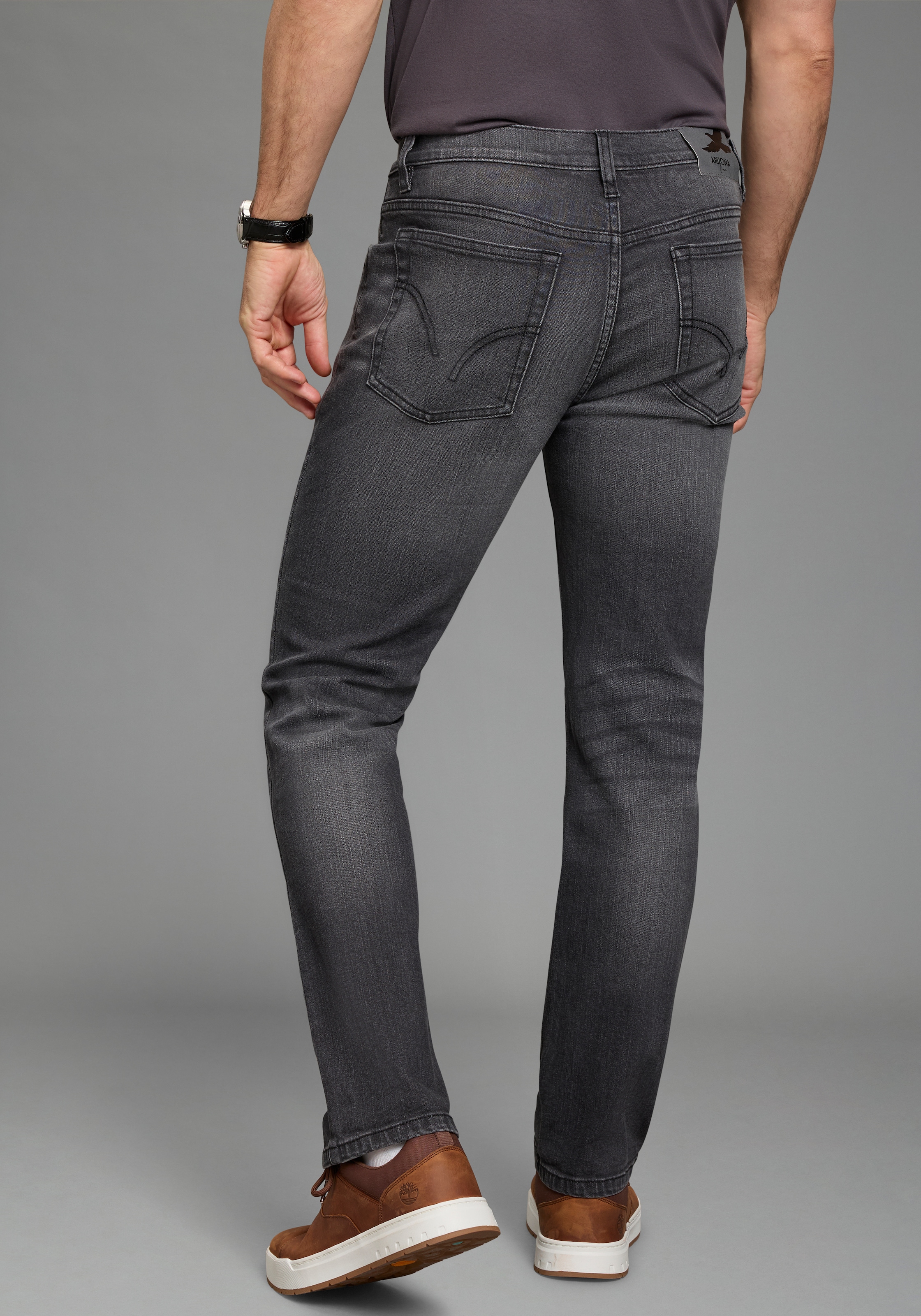 Arizona Stretch-Jeans gerade geschnittenes Bein, niedrige Leibhöhe