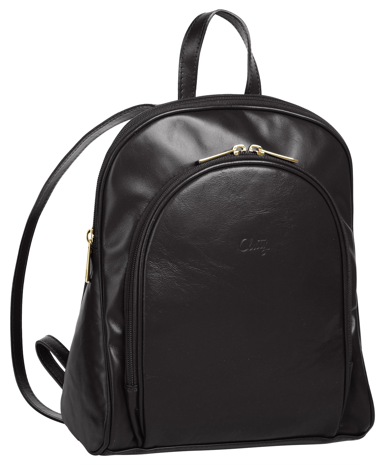 Cluty Cityrucksack, echt Leder, Made in Italy