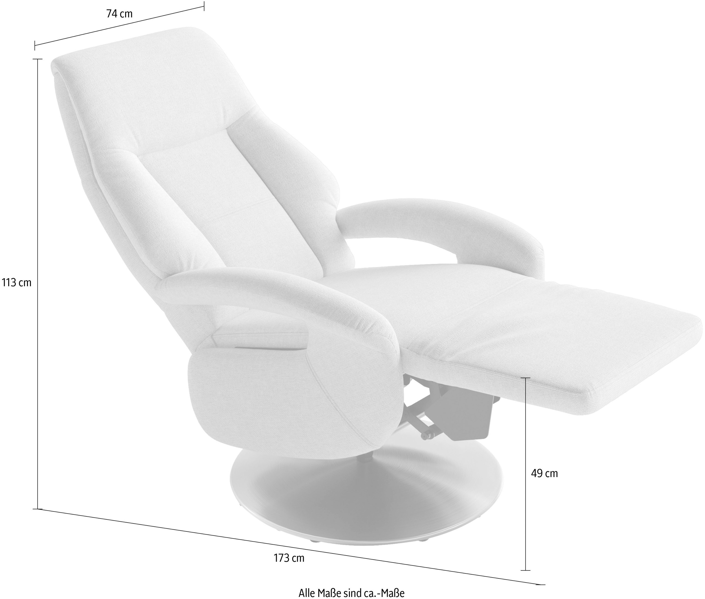 sit&more TV-Sessel »Enjoy« in Grösse S, oder M , oder L , wahlweise mit Motor und Aufstehhilfe