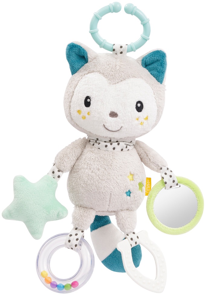 Fehn Greifspielzeug »Aiko & Yuki Activity-Katze mit Ring«, mit Ring