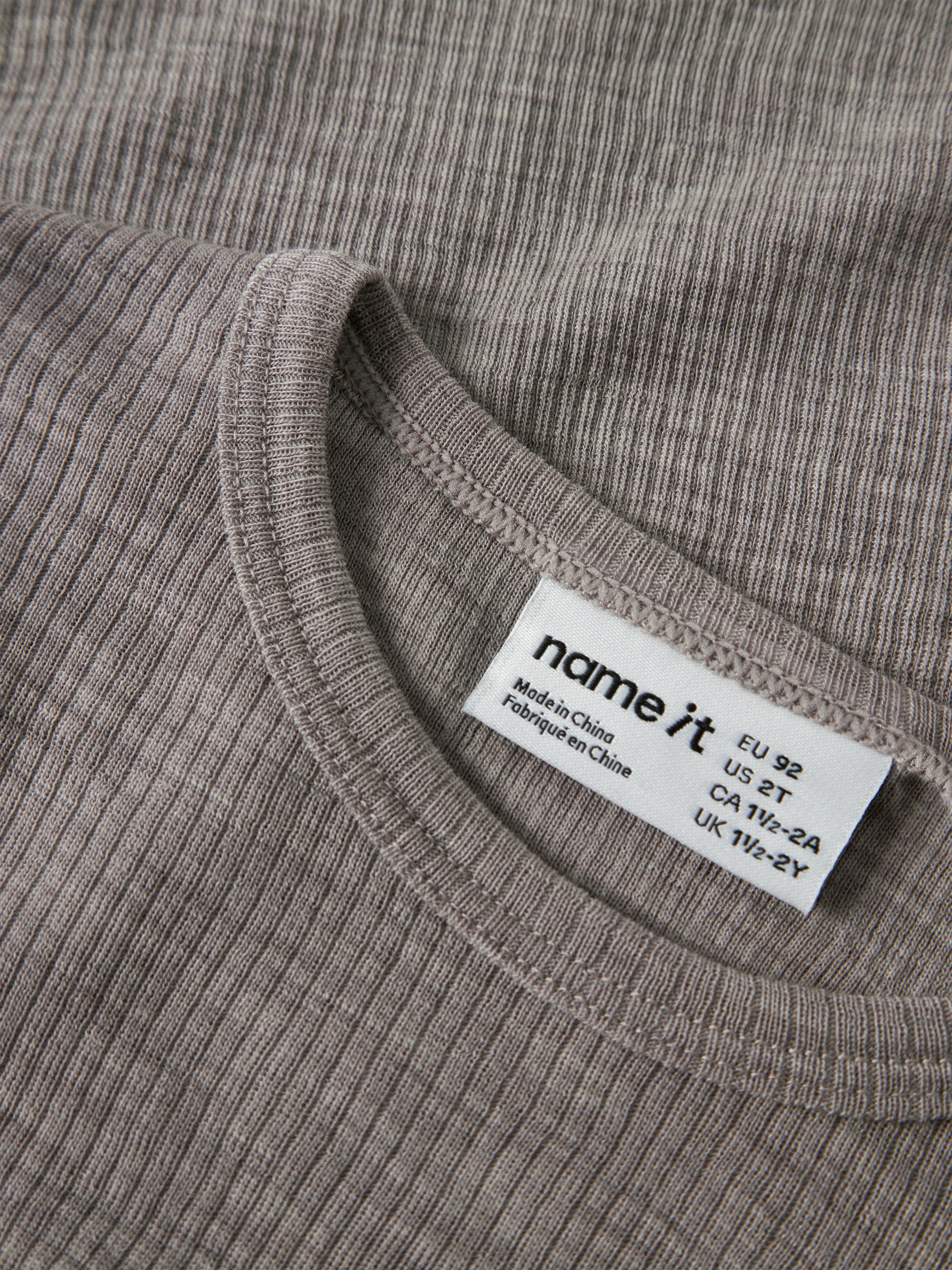 Name It Langarmshirt »NMNWAX WOOL RIB LS TOP NOOS« aus reiner Merinowolle