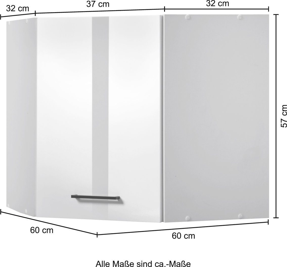 KOCHSTATION Eckhängeschrank »KS-Trier« für Stauraum in der Ecke