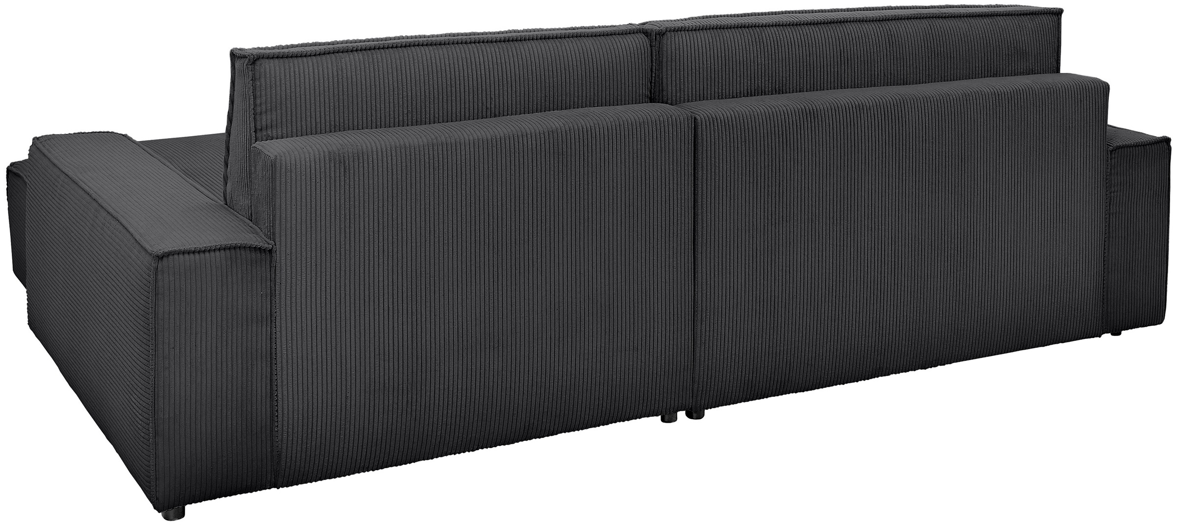 Home affaire Ecksofa »NEU: SHERWOOD XXL 284, Big-Sofa L-Form, tiefe Sitzfläche 95 cm, Cord« Recamiere rechts/links, als Schlafsofa stellbar, Cord u. Leinenoptik