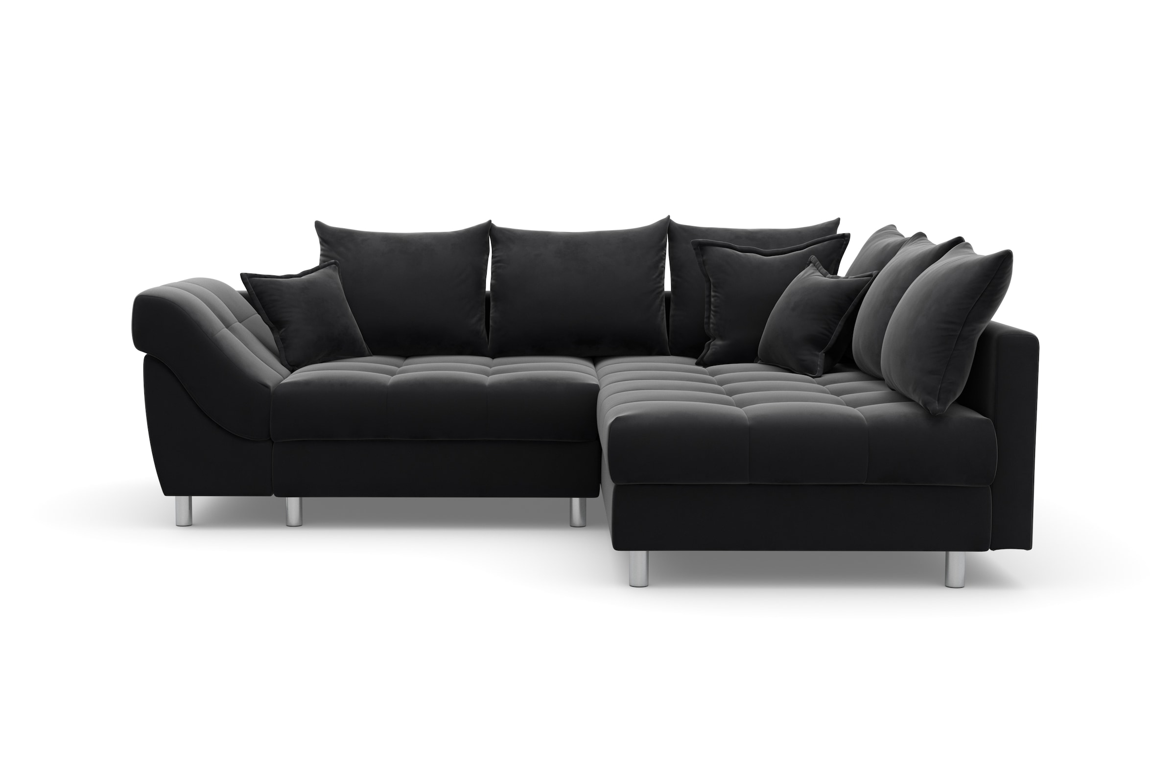 COLLECTION AB Ecksofa »Innsbruck L-Form, B: 247 cm« 3 Zierkissen, Federkern