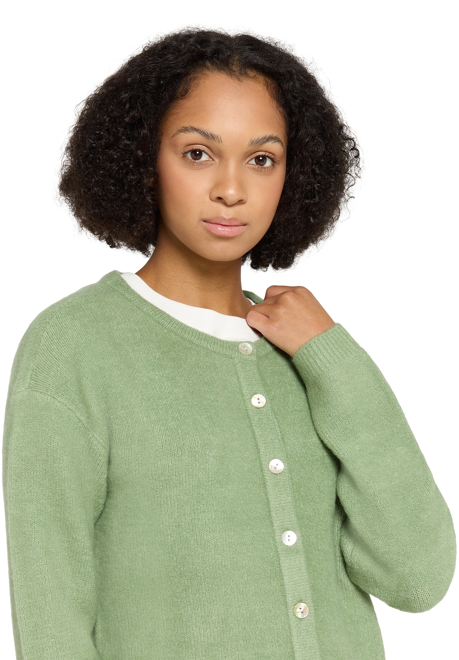 Cartoon Cardigan »Strick-Cardigan mit Rundhalsausschnitt«