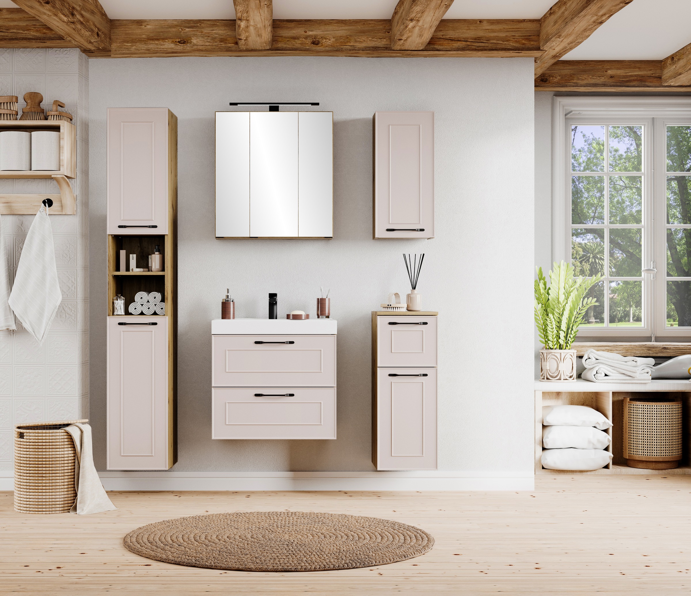 welltime Unterschrank »CADIZ, gedämpfte Scharniere, Softclose-Auszug«