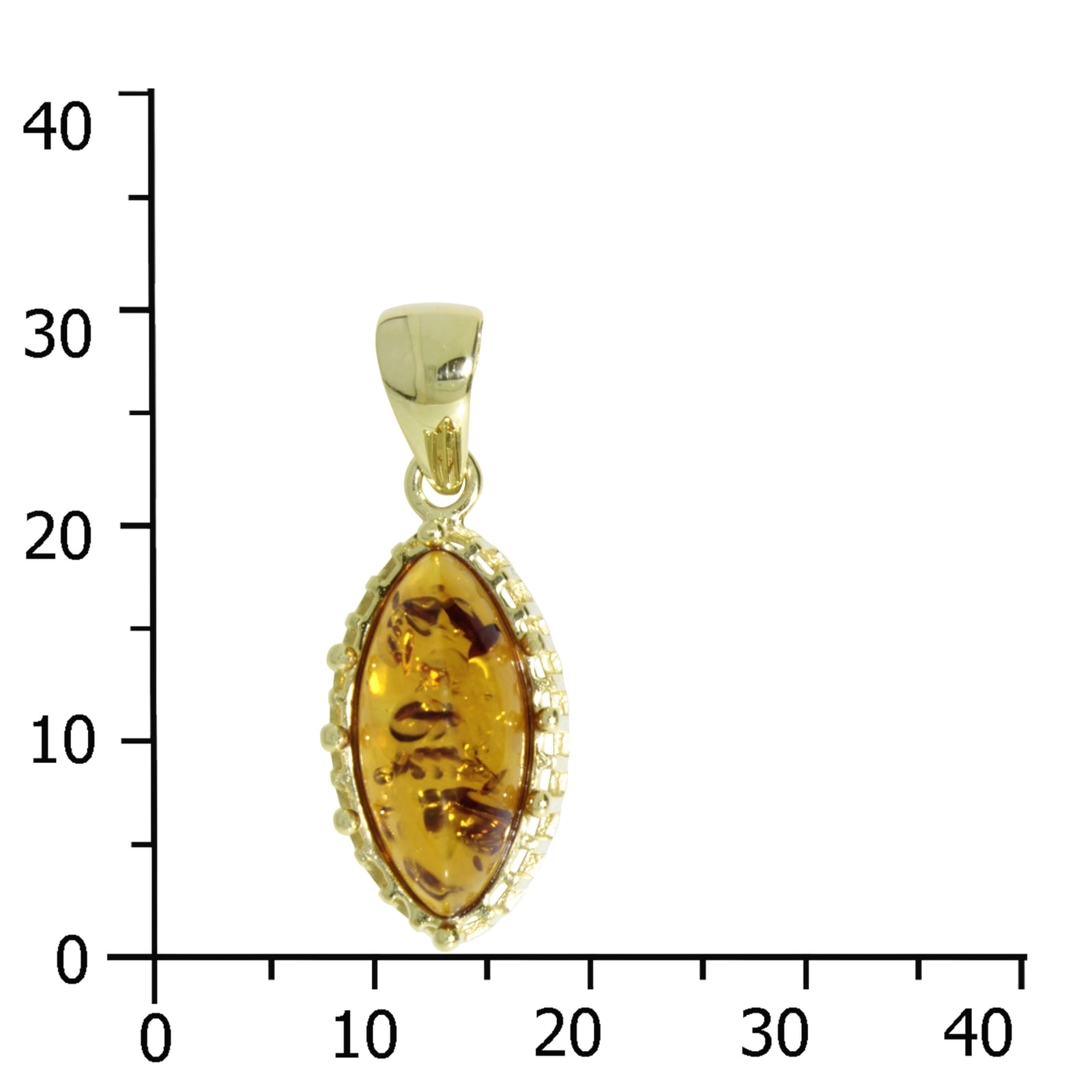 OSTSEE-SCHMUCK Kettenanhänger »- Lisbeth - Gold 333/000 - Bernstein«