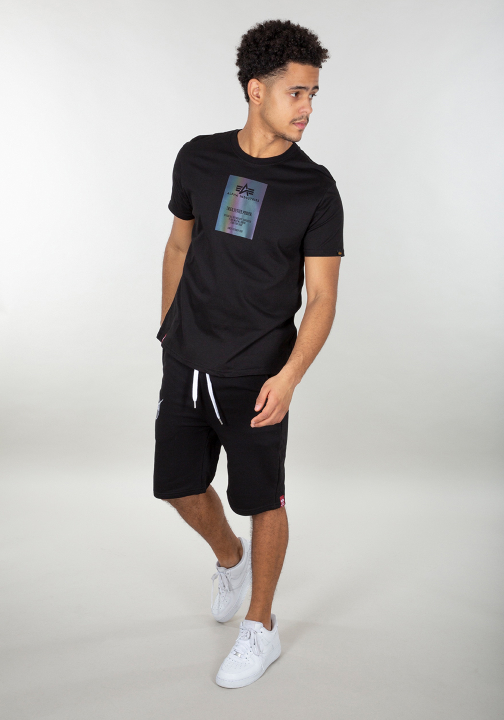 Alpha Industries T-Shirt »ALPHA INDUSTRIES Men - T-Shirts Rainbow Reflective Label T«