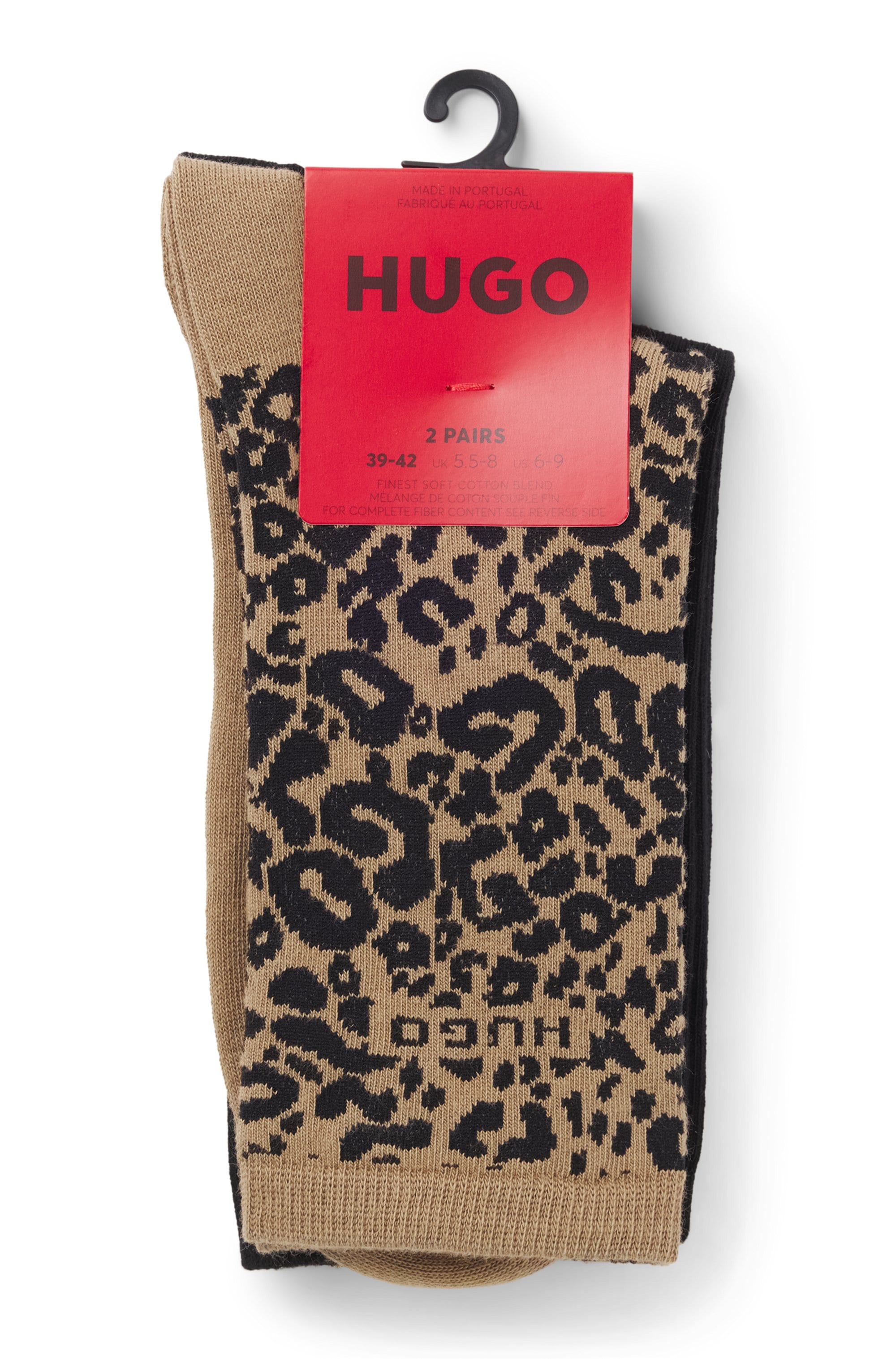 HUGO Underwear Socken »LEO LOGO« Packung, 2 Stk. tlg. mit HUGO-Schriftzug,
