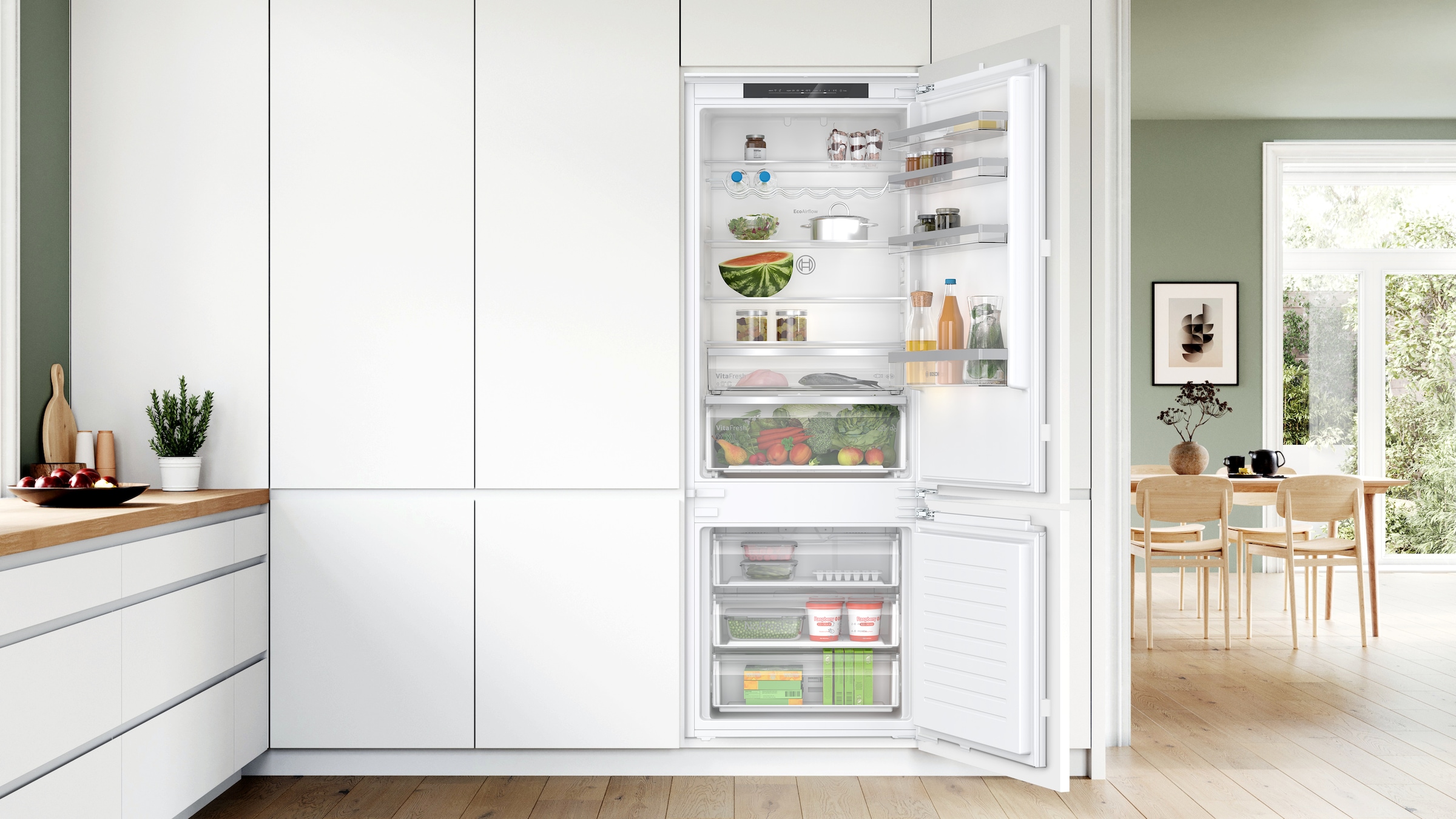 BOSCH Einbaukühlgefrierkombination Serie 4 »KBN96VFE0«