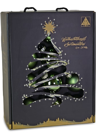 Weihnachtsbaumkugel »Weihnachtsdeko, Christbaumschmuck, Christbaumkugeln Glas«, (Set,...