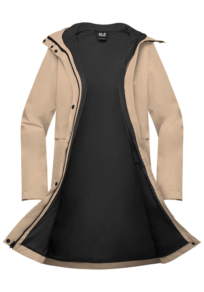 Jack Wolfskin Outdoorjacke »TERRAVIEW 2L COAT W« mit Kapuze