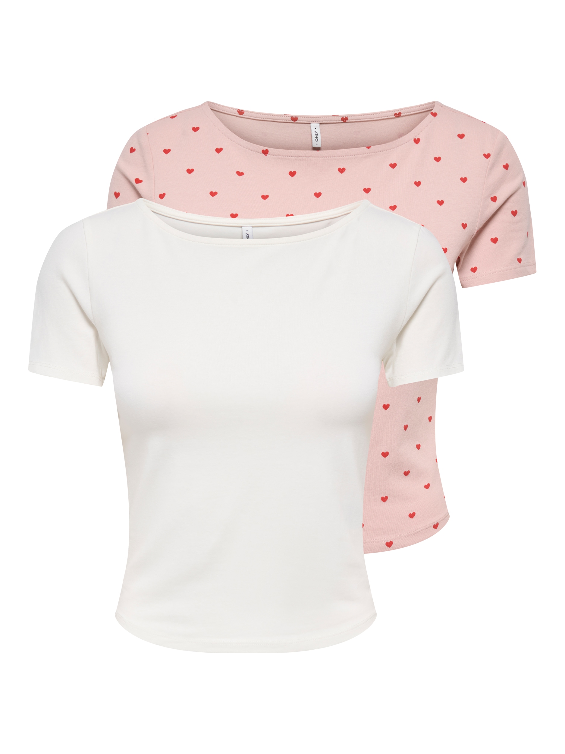 ONLY Kurzarmshirt »ONLSUSAN SHORT S/S 2 PACK TOP CS JRS« Packung, 2er-Pack, 2