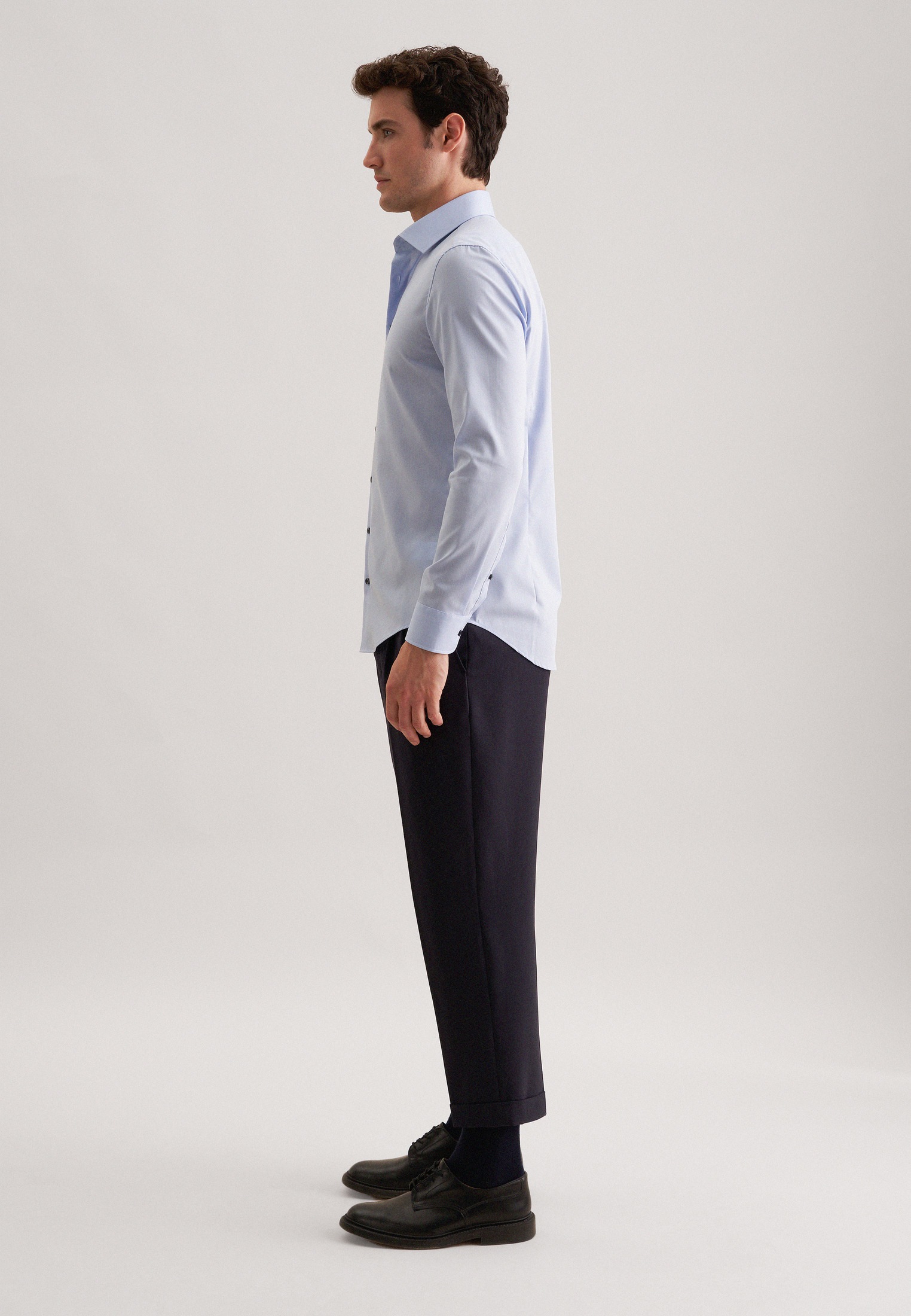 seidensticker Businesshemd »Schwarze Rose« Shaped 1/1 Kentkragen Uni