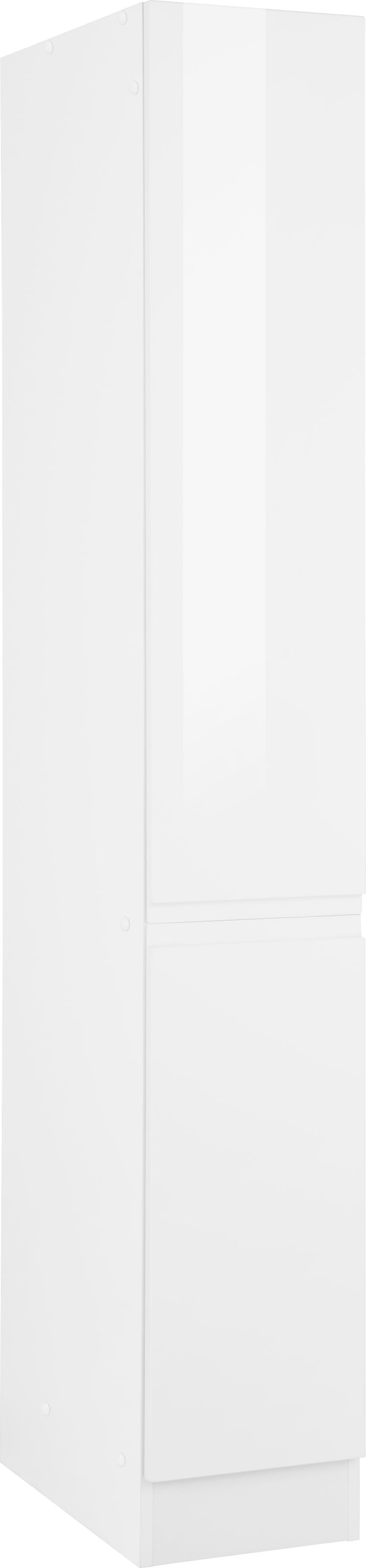 KOCHSTATION Apothekerschrank »KS-Virginia«, 200 cm hoch 30 cm breit, 2 Auszüge mit 5 Ablagen, griffloses Design
