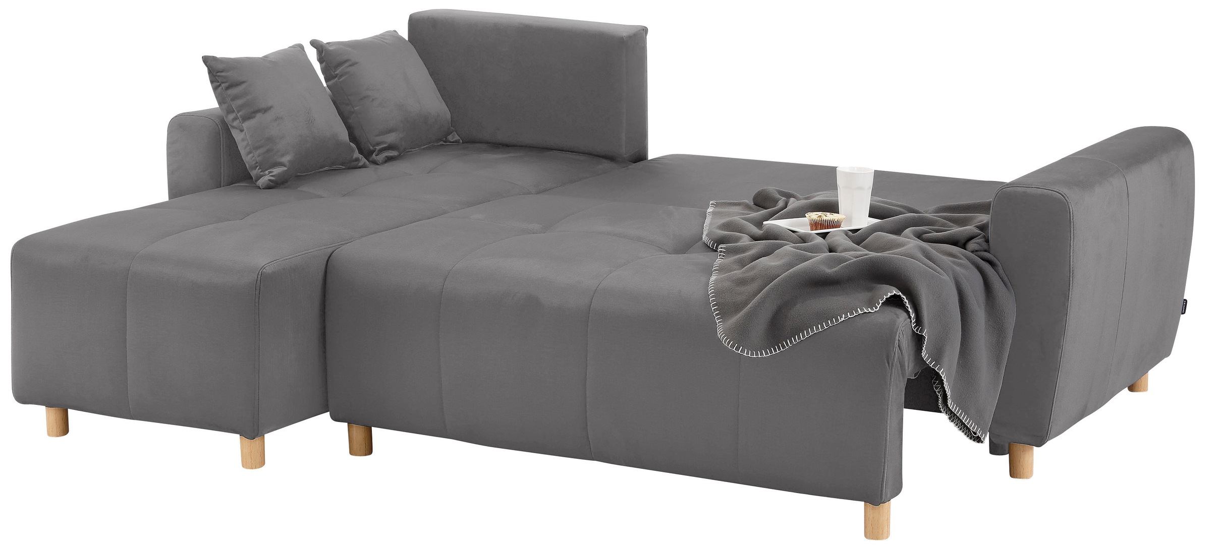 Home affaire Ecksofa »Scania L-Form«, wahlweise mit Bettfunktion und Bettkasten