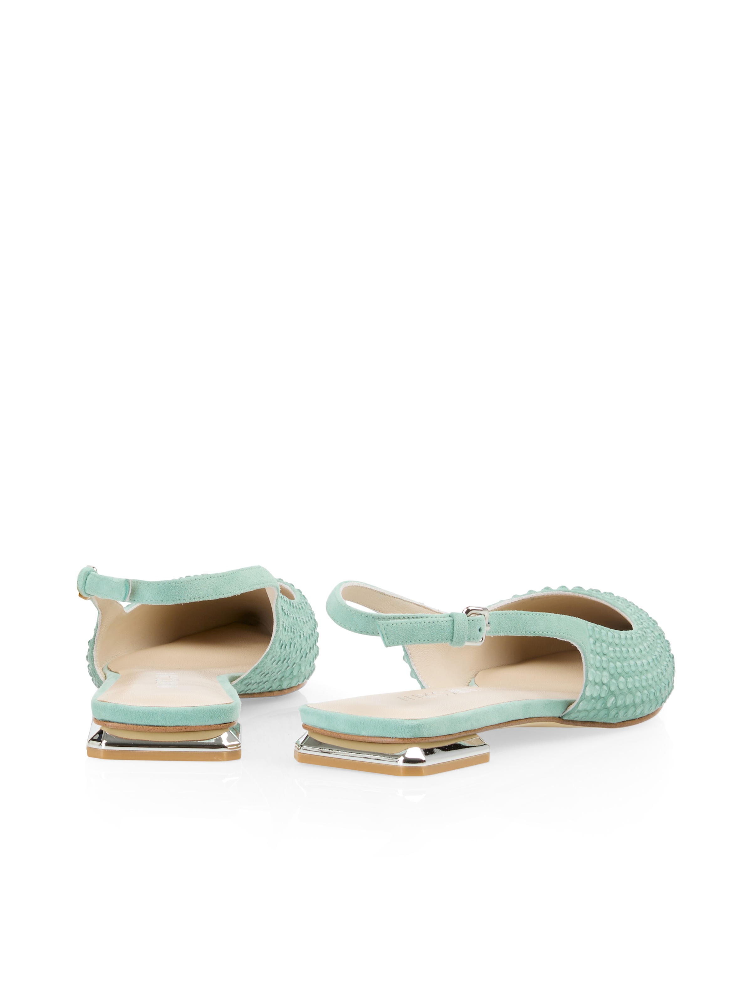 Marc Cain Slingpumps »"Dewdrop Dreams"«, mit Metallic-Spitze