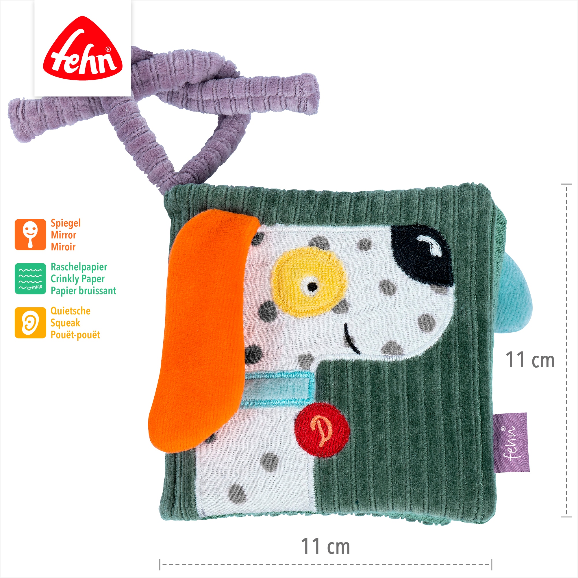 Fehn »Stoffbuch Hund Dotty« Enthält Bio-Baumwolle