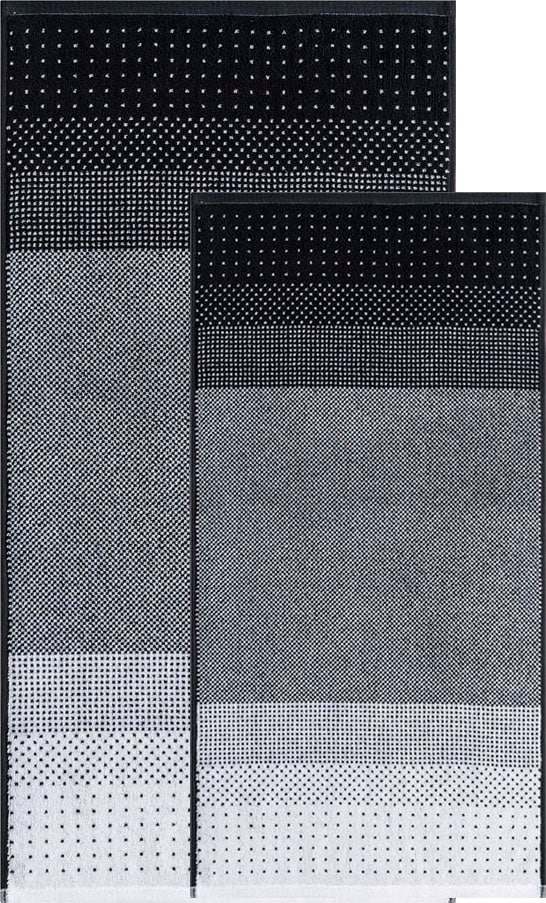 Egeria Handtuch Set »Trixi«, (2 St., 1 Handtuch (50x100 cm)-1 Badetuch (70x140 cm), mit Punkten, antibakteriell beschichtet, 100% Baumwolle