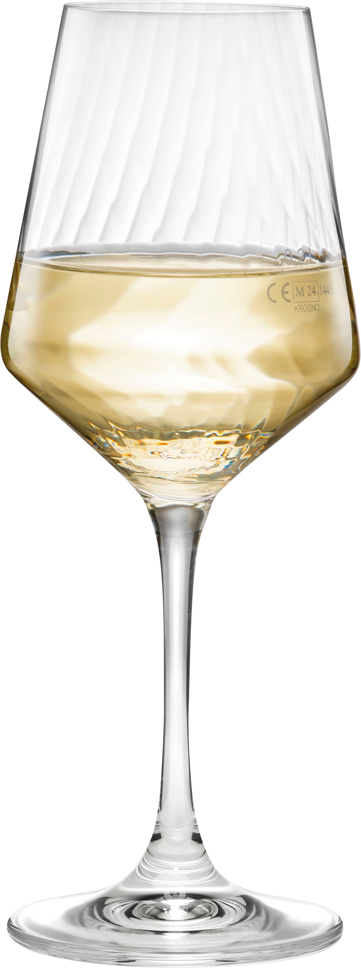 van Well Weinglas »Eva, Weingläser 45 cl geeicht, 6 Stück« Relief-Optik, spülmaschinengeeignet