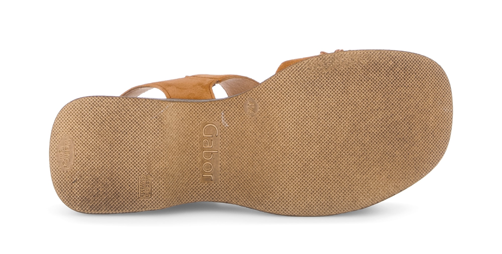 Gabor Sandalette  , Sommmerschuh mit Plateau und Absatz in Holzoptik