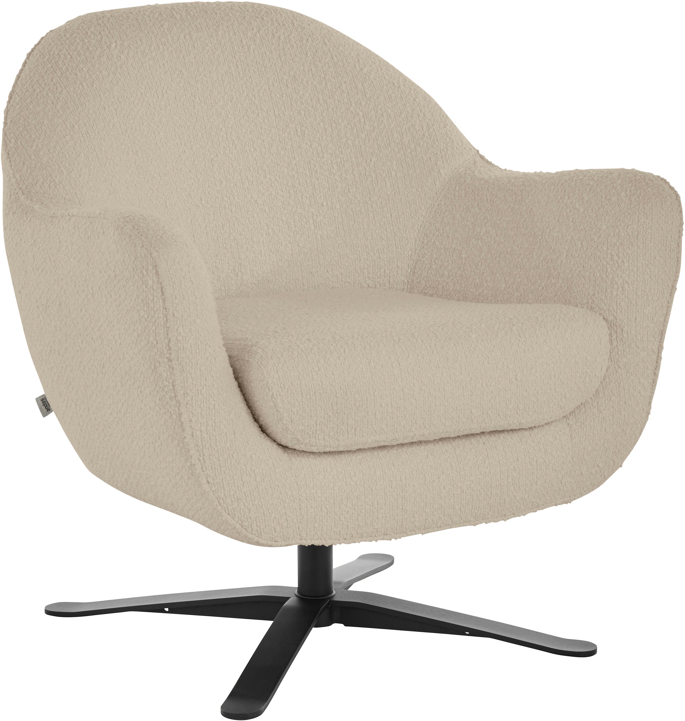 andas Drehsessel »Stavre, Loungesessel«, in moderner Optik, mit elegantem Drehfuß