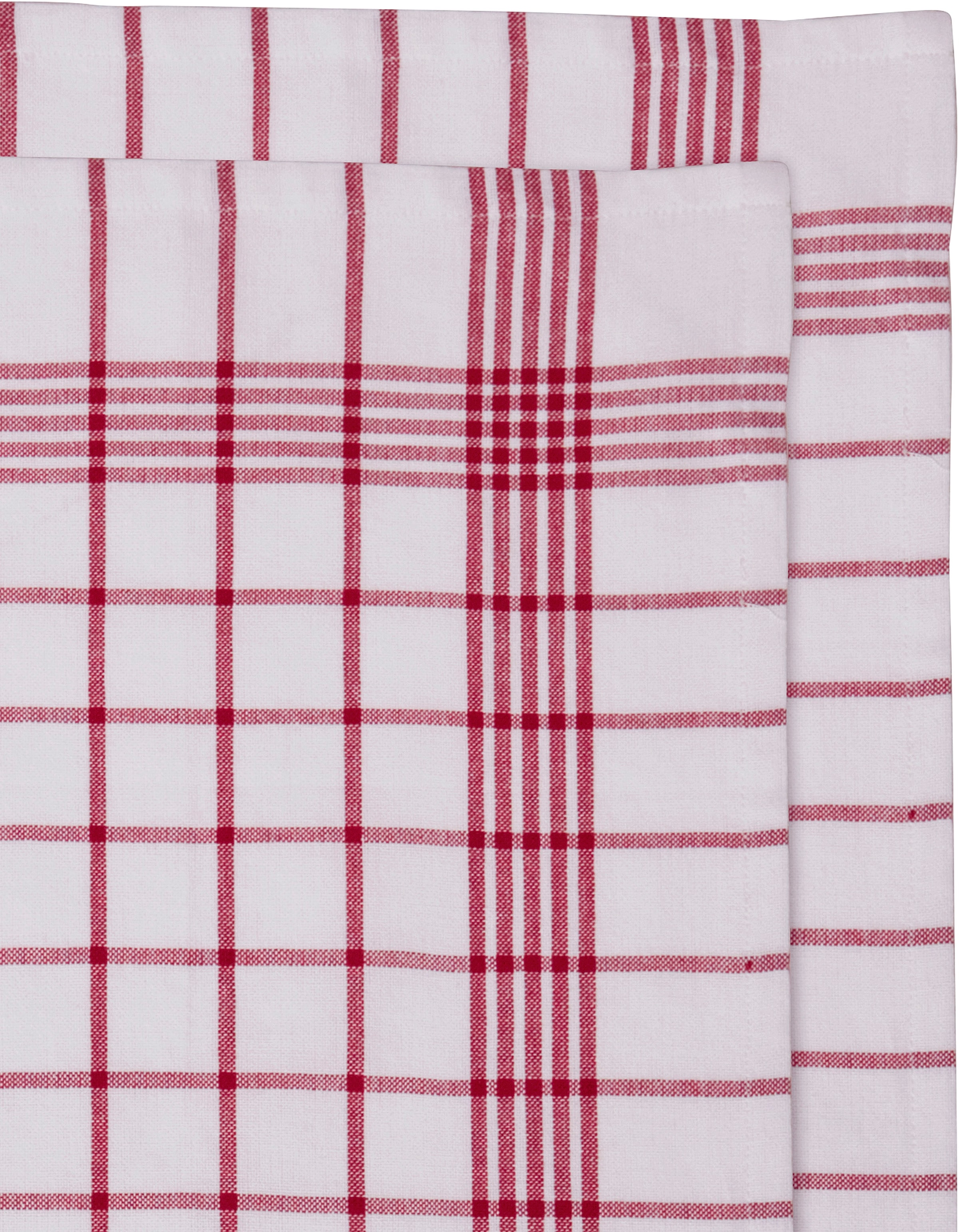 OTTO home Geschirrtuch »Vivianne« 100% Baumwolle,70×50 cm, blau/rot -weiße, 10Stk. Set, weich, saugstark