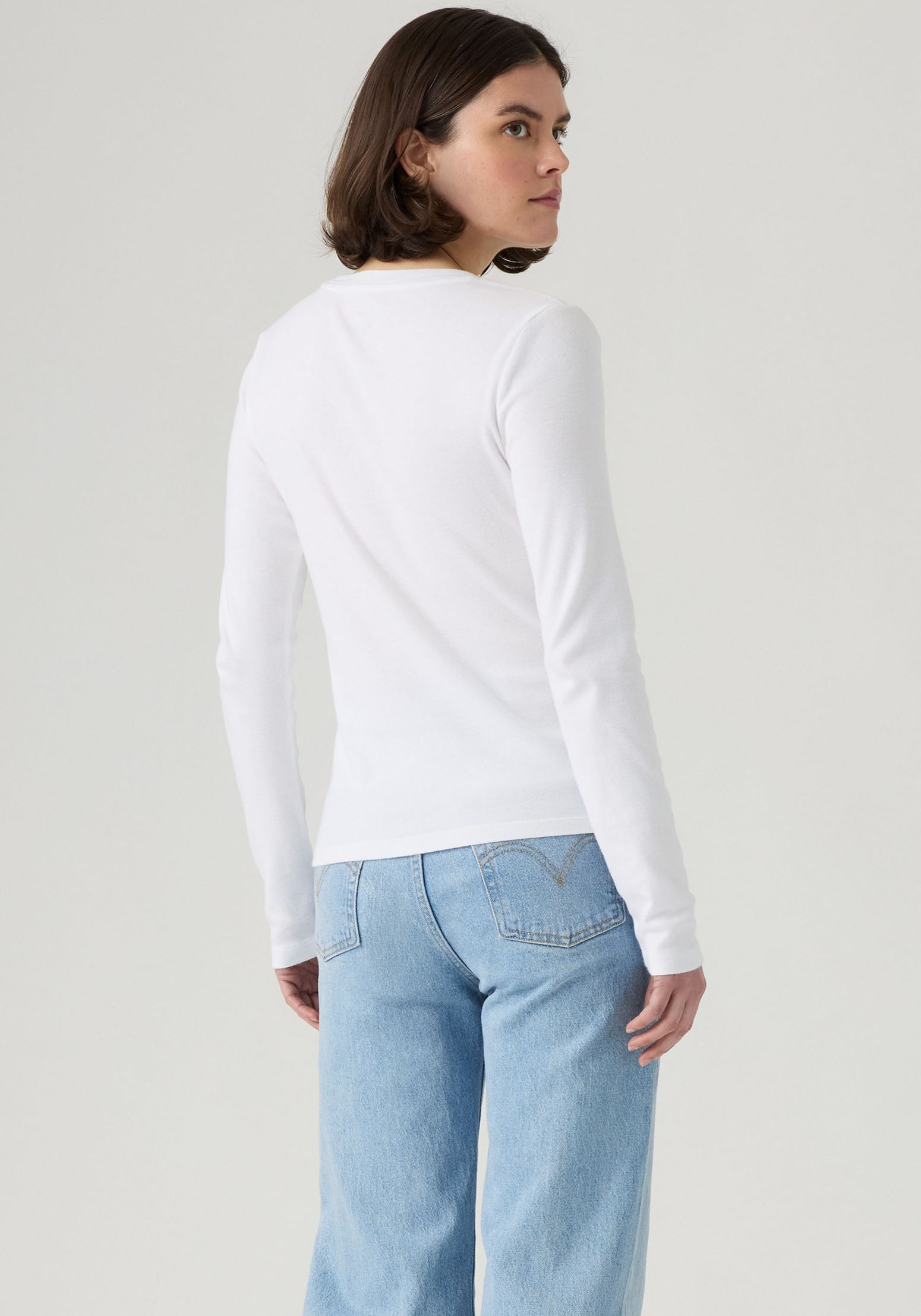 Levi's® Langarmshirt »GR ESSENTIAL LS T« mit Glitzersteinen